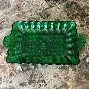 Vintage green plate/dish